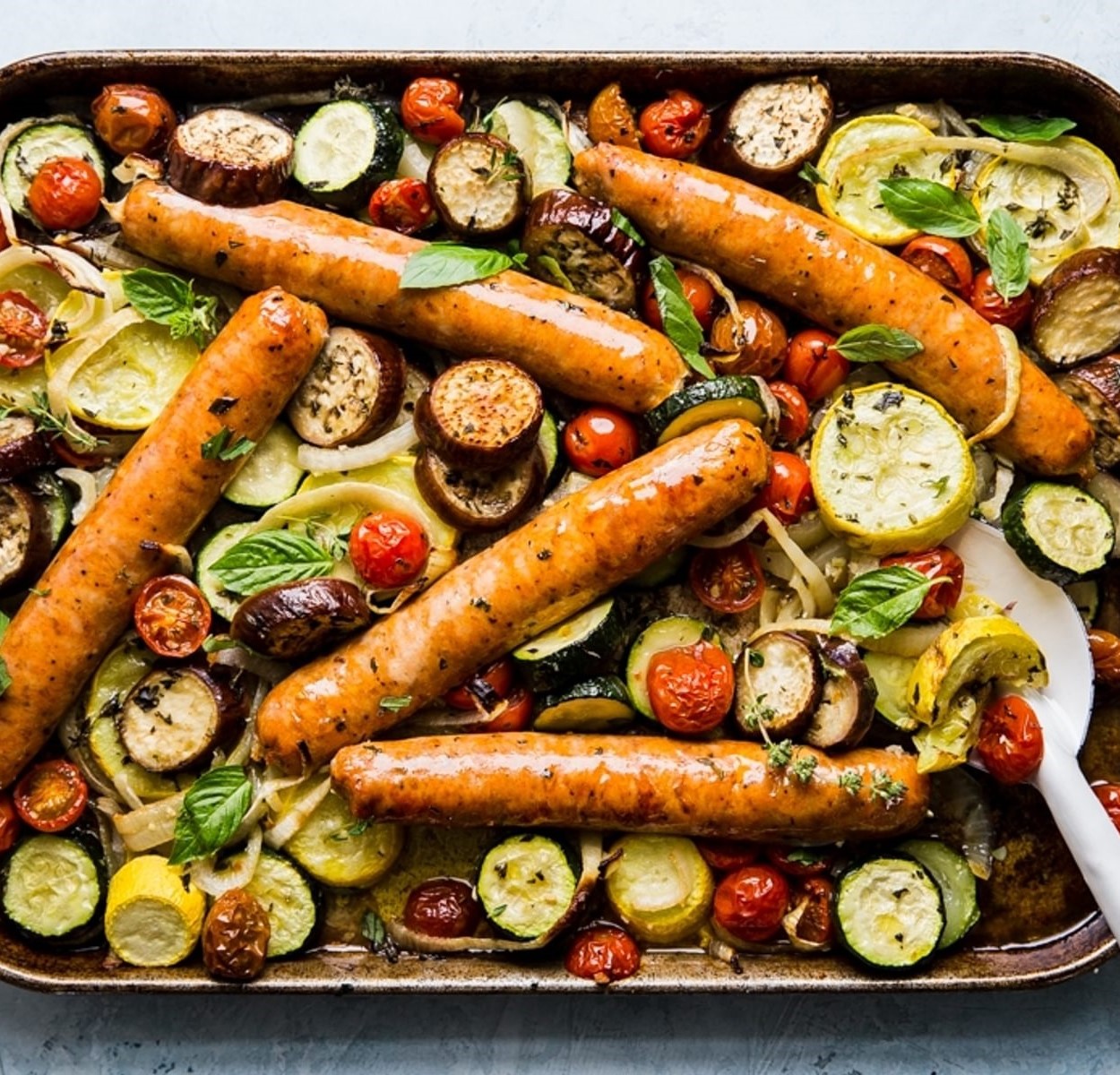 Ratatouille Mit Italienische Bratwurst Einfache Rezepte