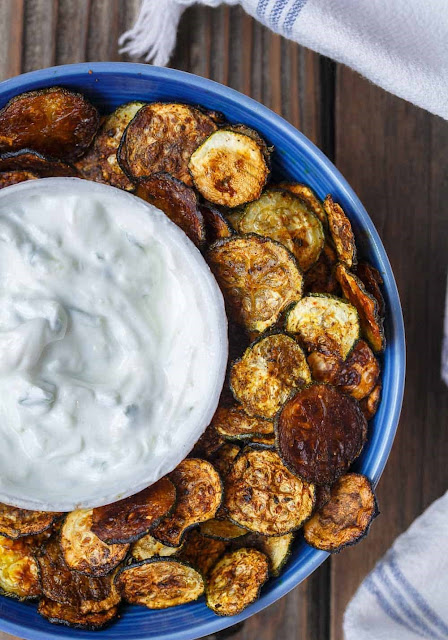 Gebackene Zucchini Chips