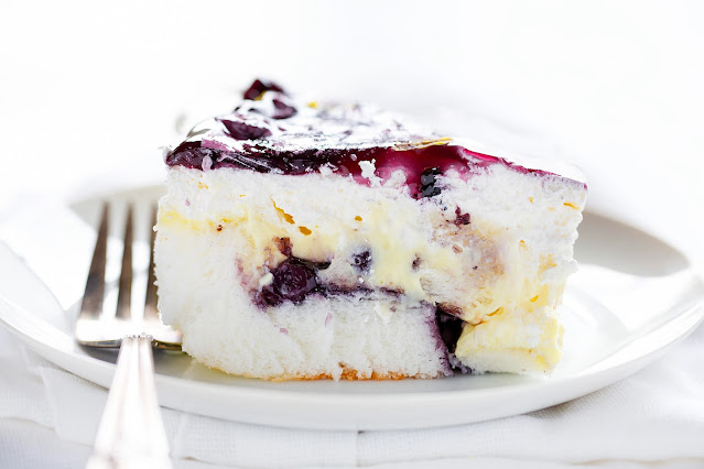 Zitronen Blaubeer Torte