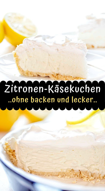 Zitronen-Käsekuchen ohne Backen