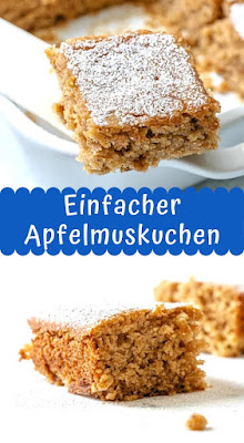 Einfacher Apfelmuskuchen