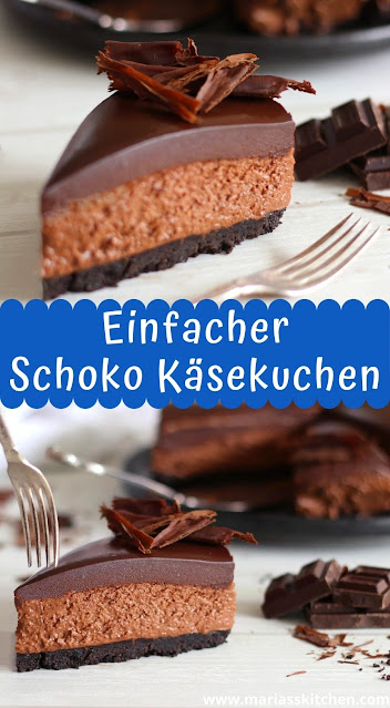 Einfacher Schoko Käsekuchen