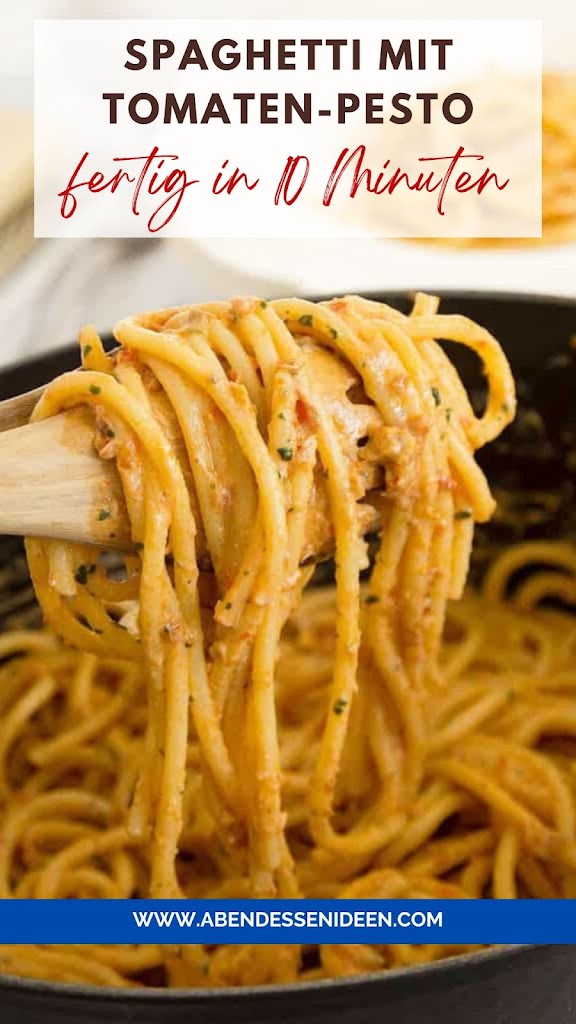 Spaghetti mit Tomaten-Pesto - fertig in 10 Minuten