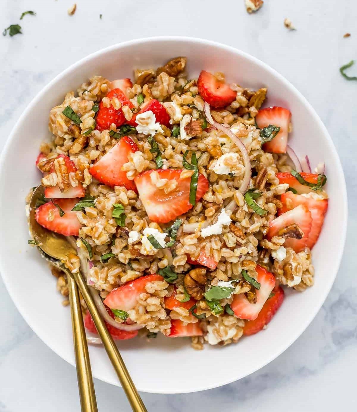 Erdbeer-Farro-Salat