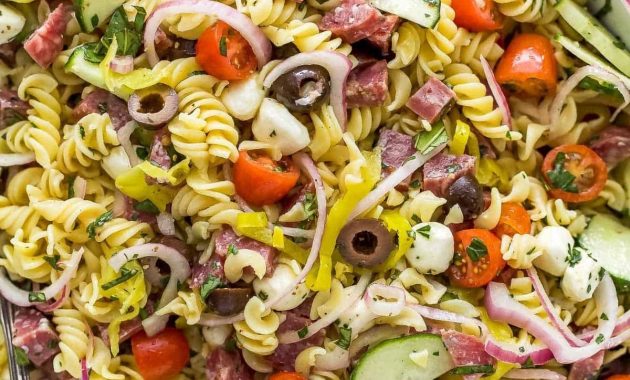 Italienischer Nudelsalat - Einfach und gesund - fertig in 20 Minuten