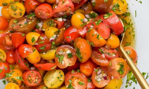 Tomatensalat Marinade - fertig in 15 Minuten