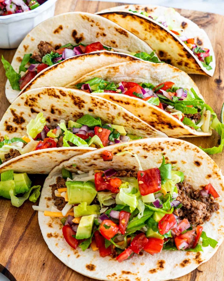 Einfache Mexikanische Tacos mit Hackfleisch - in 10 Minuten Fertig