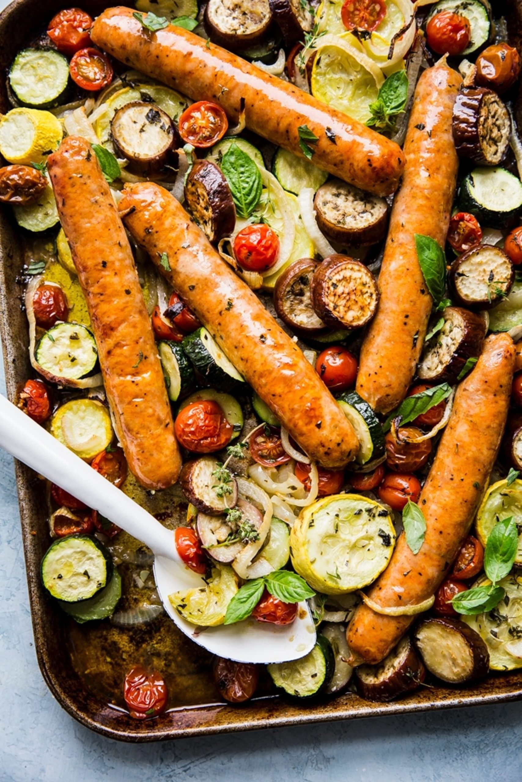 Ratatouille mit Italienische Bratwurst