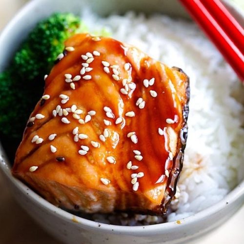 lachs teriyaki