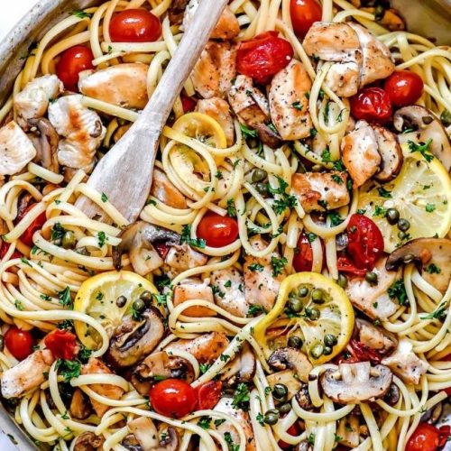 Hähnchen Piccata Pasta