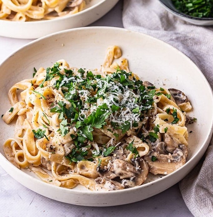 Tagliatelle mit Pilzen in 15 Minuten