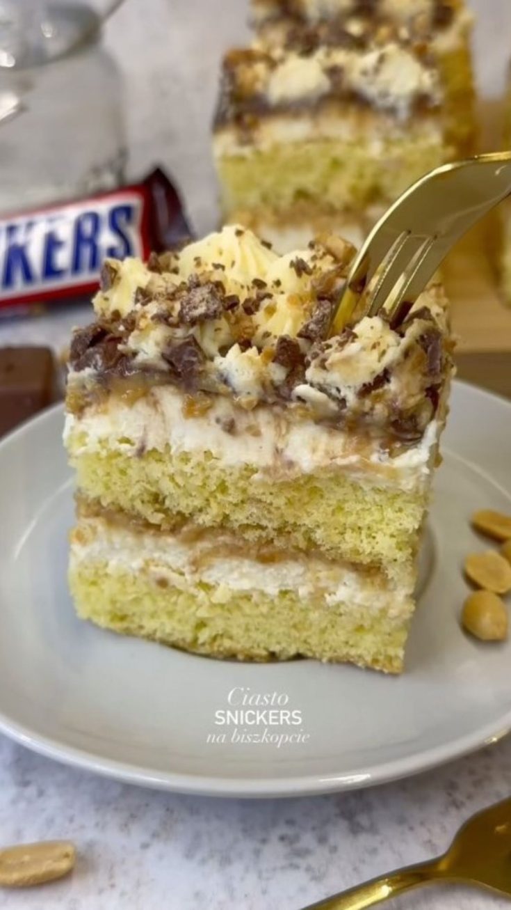 Snickers Caramel Delight Cake Einfache Rezepte