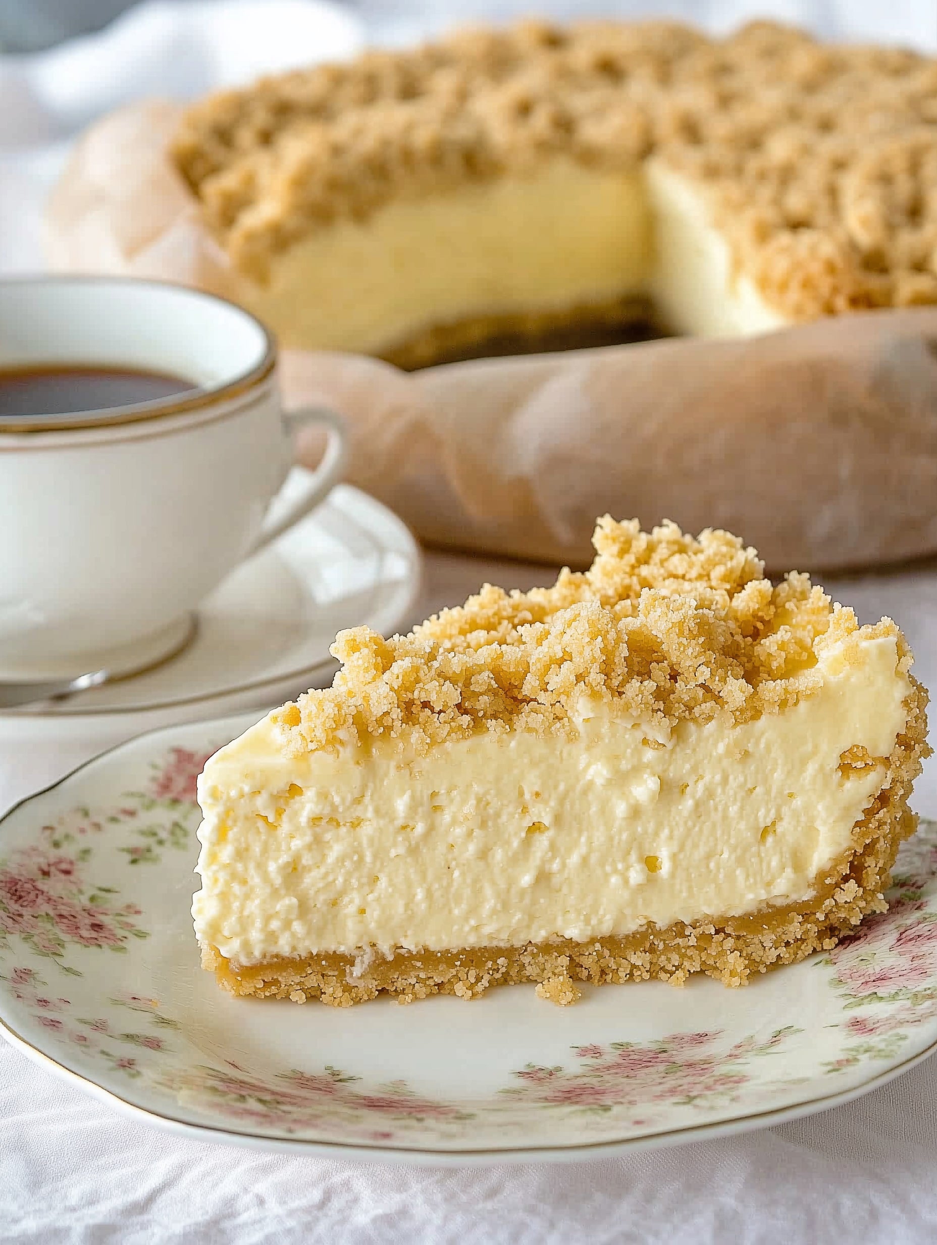 Käsekuchen mit Streuseln